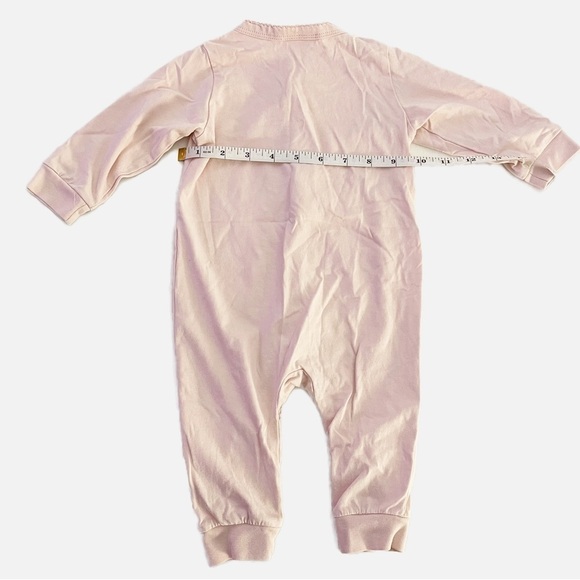 H&M Baby Pink Long Sleeve Button Front Jumpsuit - 4-6 Months - Picture 5 of 8